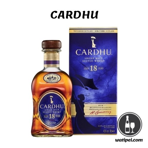 3. Cardhu 18 Años Whisky Escocés